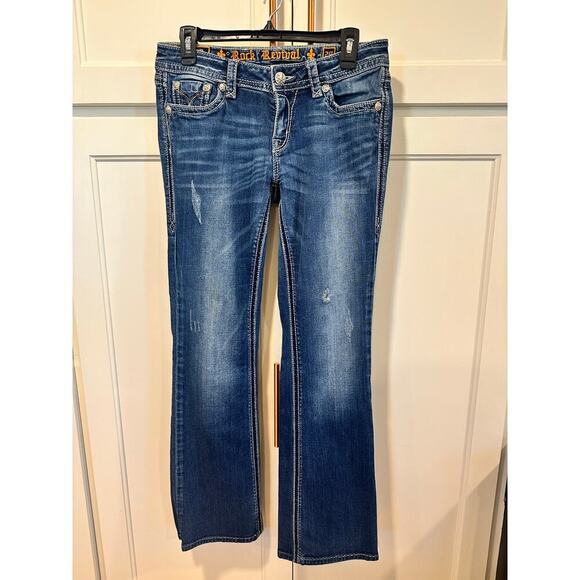 Rock Revival Women’s Jean Lucille boot rhinestone western size 29 rodeo - Picture 1 of 13